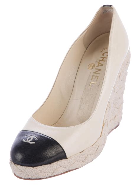 chanel espadrilles wear and tear|chanel espadrille wedges.